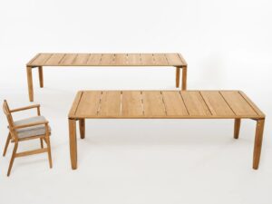 Rechteckiger Gartentisch aus Teakholz | RODA | Levante