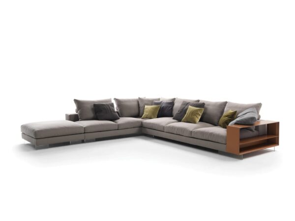 Wohnlandschaft aus Stoff mit Aufbewahrung | Flexform | Lightpiece - Image 4
