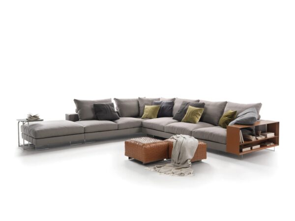 Wohnlandschaft aus Stoff mit Aufbewahrung | Flexform | Lightpiece - Image 2