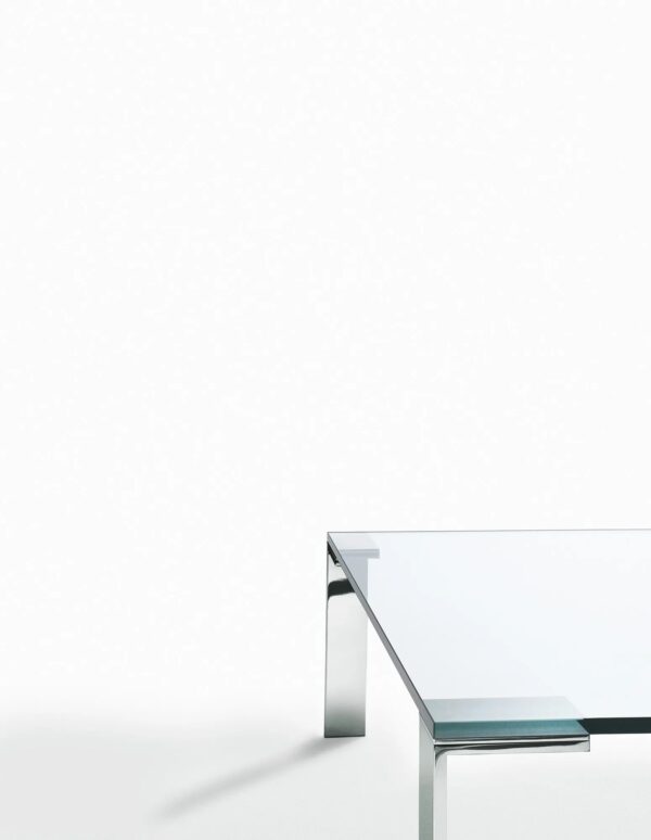 Rechteckiger Couchtisch aus Stahl und Kristal | Desalto | Liko Glass - Image 2