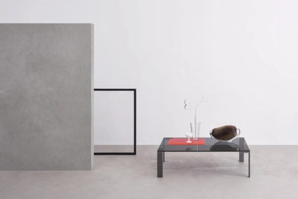 Rechteckiger Couchtisch aus Stahl und Kristal | Desalto | Liko Glass - Image 3