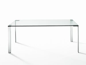Tisch aus Stahl und Glas | Desalto | Liko Glass