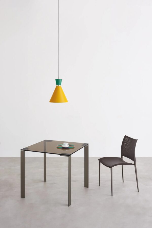 Tisch aus Stahl und Glas | Desalto | Liko Glass - Image 4