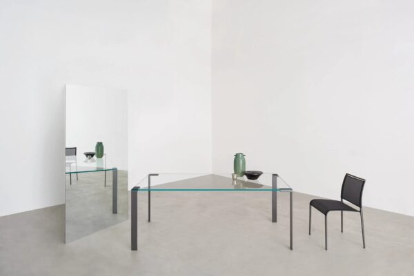 Tisch aus Stahl und Glas | Desalto | Liko Glass - Image 3