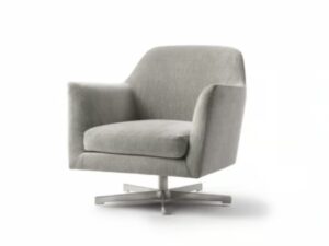 Drehbarer Sessel aus Stoff mit Armlehnen | Flexform