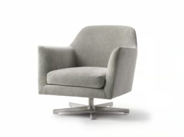 Drehbarer Sessel aus Stoff mit Armlehnen | Flexform