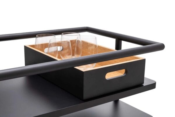 Servierwagen für Gerichte aus Holz | Living Divani | Aero - Image 5