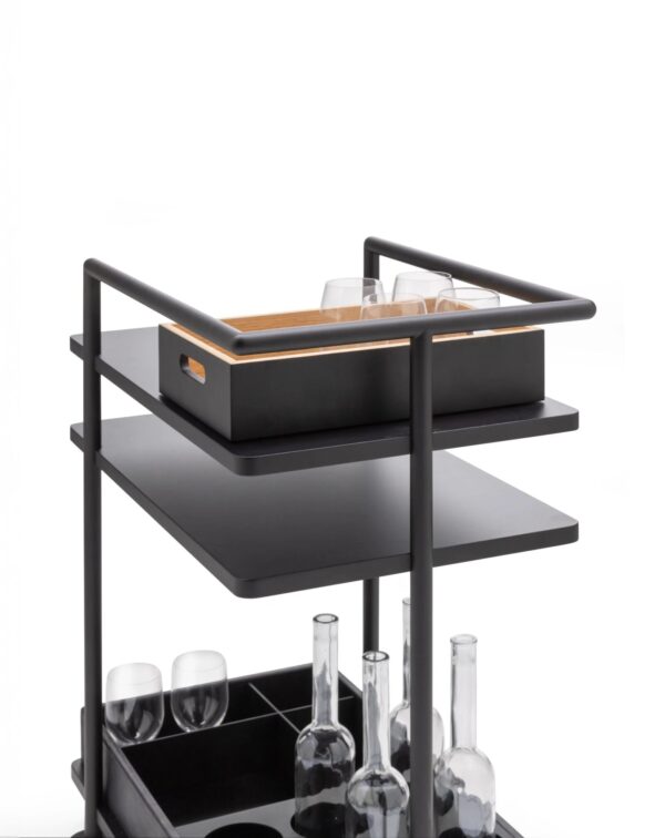 Servierwagen für Gerichte aus Holz | Living Divani | Aero - Image 2
