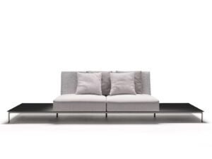Modulares 2-Sitzer Gartensofa aus Stoff | Living Divani | Balestro 24