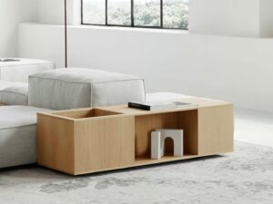 Modularer Couchtisch aus MDF mit Aufbewahrung | Living Divani | Extrasoft