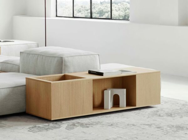 Modularer Couchtisch aus MDF mit Aufbewahrung | Living Divani | Extrasoft