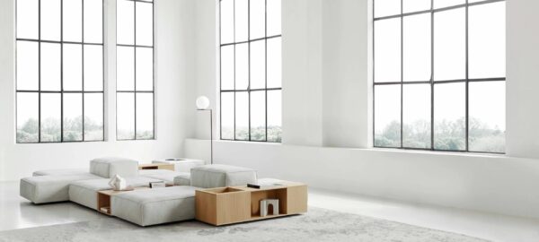 Modularer Couchtisch aus MDF mit Aufbewahrung | Living Divani | Extrasoft - Image 2
