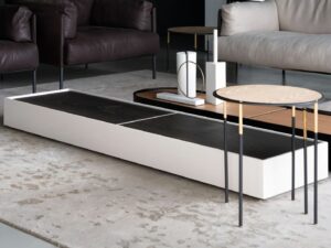 Rechteckiger Couchtisch aus Holz mit Aufbewahrung | Living Divani
