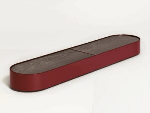 Ovaler Couchtisch aus Holz mit Aufbewahrung | Living Divani