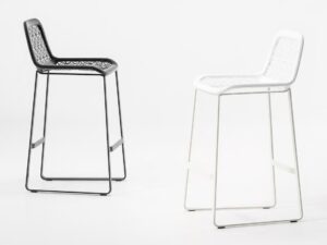Mit Kufengestell Gartenhocker aus synthetischer Faser | Kettal | Maia
