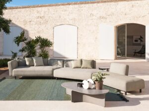 Garten Anbausofa aus Stoff | RODA | Mamba