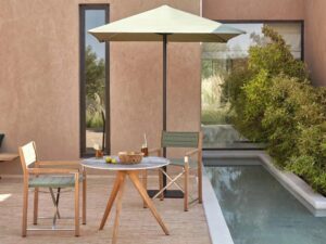 Quadratischer Sonnenschirm aus Aluminium | MANUTTI | Centra