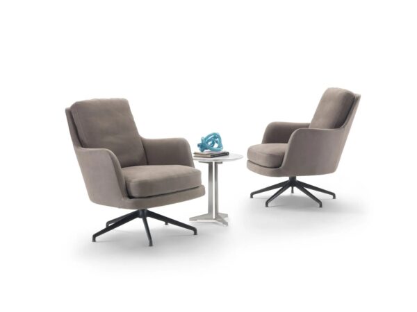 Drehbarer Sessel aus Stoff mit Armlehnen | Flexform | Marley - Image 5