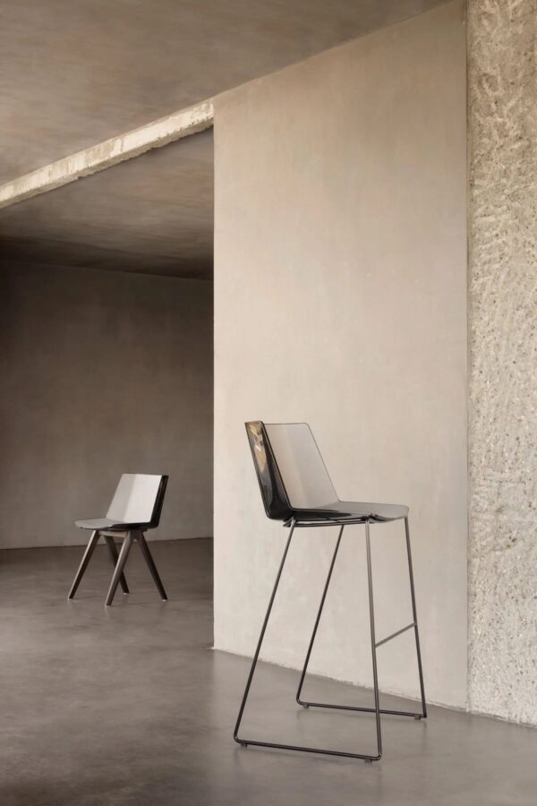 Mit Kufengestell Hocker aus Polypropylen mit Rückenlehne | MDF Italia | Aïku - Image 8