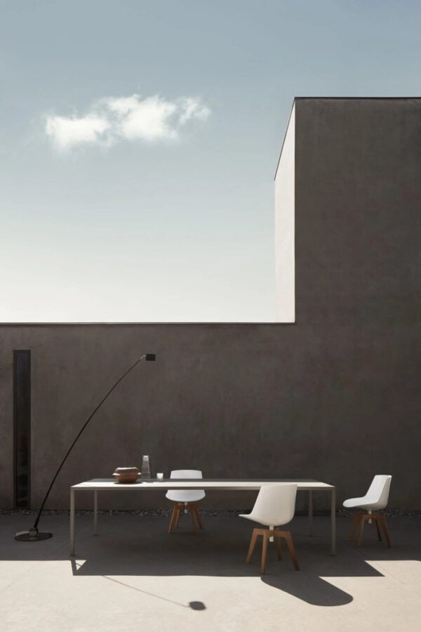 Drehbarer Gartenstuhl aus Polycarbonat mit Sternfuss | MDF Italia | Flow - Image 9