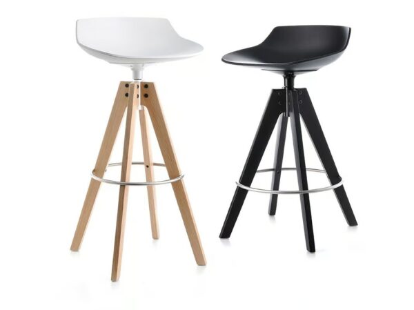 Drehhocker Hochhocker mit Sternfuss | MDF Italia | Flow