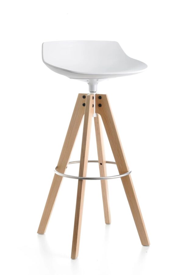 Drehhocker Hochhocker mit Sternfuss | MDF Italia | Flow - Image 4