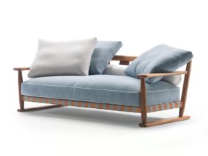 Gartensofa aus Irokoholz | Flexform | Meriggio