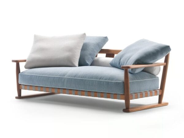 Gartensofa aus Irokoholz | Flexform | Meriggio