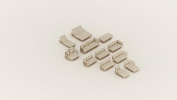 Modulares Gartensofa aus Stoff | Kettal | Mesh - Image 5