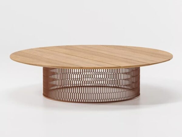 Garten-Beistelltisch aus Teakholz | Kettal | Mesh