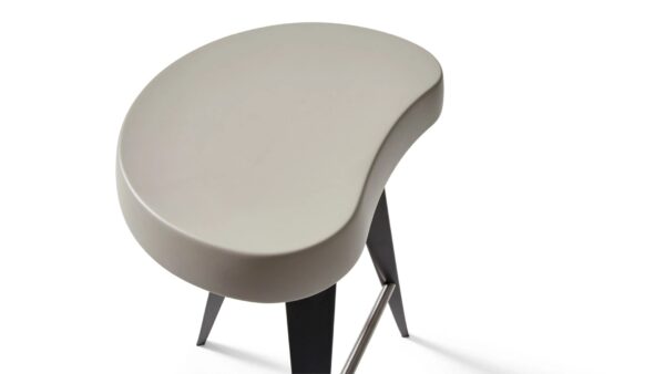 Hochhocker aus Stahl und Holz mit Fussstütze | Cassina | Mexique - Image 2