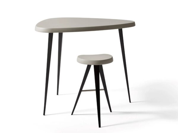 Hochhocker aus Stahl und Holz mit Fussstütze | Cassina | Mexique - Image 6