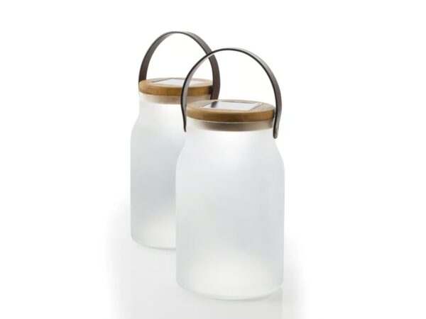 Solar- Aussentischleuchte aus sandgestrahltem Glas | Ethimo - Image 5