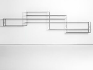 Wand-Bücherregal aus Aluminium | MDF Italia | Minima