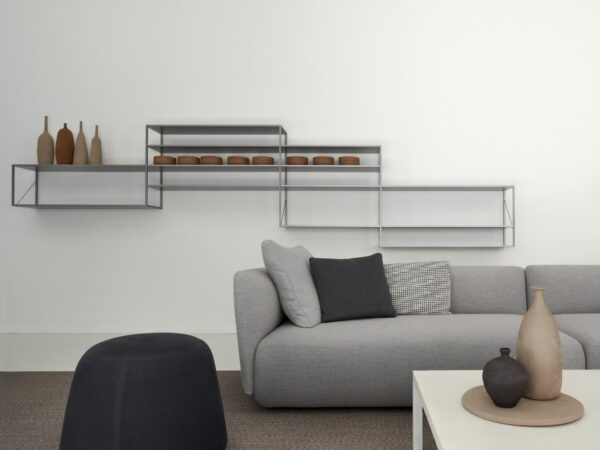 Wand-Bücherregal aus Aluminium | MDF Italia | Minima - Image 2