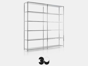 Raumteiler Regalsystem aus Aluminium | MDF Italia | The Principle of Lightness