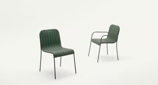 Stapelbarer Gartenstuhl aus Polyester mit Armlehnen | Paola Lenti - Image 3