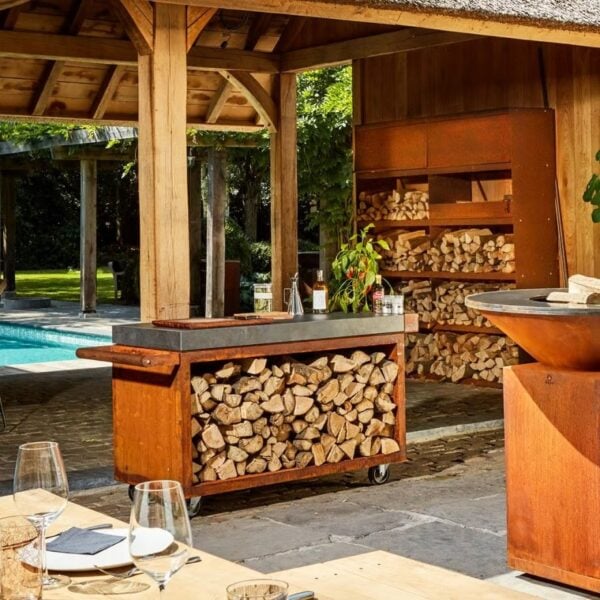 Garten-Servierwagen aus Corten™ | OFYR | OFYR Mise en Place PRO - Image 2