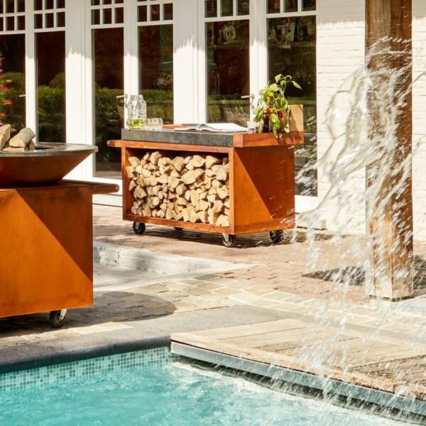 Garten-Servierwagen aus Corten™ | OFYR | OFYR Mise en Place PRO - Image 3