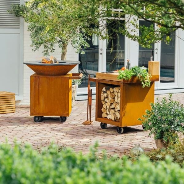 Garten-Servierwagen aus Corten™ | OFYR | OFYR Mise en Place PRO - Image 2