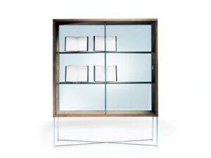 Vitrine aus Holz und Glas | Flexform | Moka