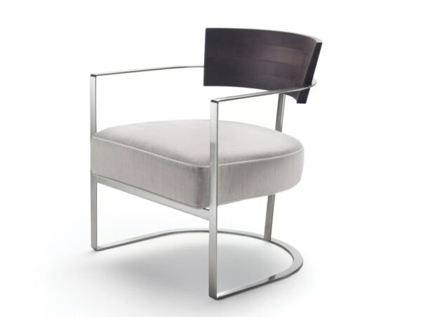 Loungesessel aus Stoff mit Armlehnen | Flexform | Morgan
