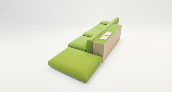 Gepolsterter Sitzpuff aus Stoff | Paola Lenti - Image 2