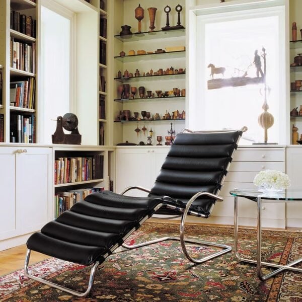 Runder Couchtisch aus Stahl und Glas | Knoll | MR - Image 2