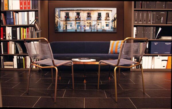 Tubular steel chairs, benches and tables | Manufakt - Image 7