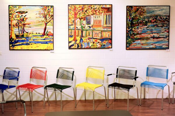 Tubular steel chairs, benches and tables | Manufakt - Image 5
