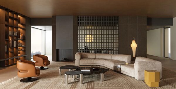 Niedriger Couchtisch aus Marmor für Wohnzimmer | Molteni & C. - Image 9