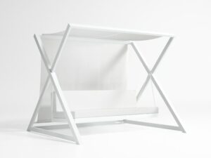 3-Sitzer Gartenschaukel aus Aluminium | GANDIABLASCO | Nao-Nao