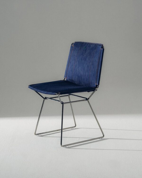 Mit Kufengestell Stuhl aus Denim | MDF Italia | Neil - Image 6