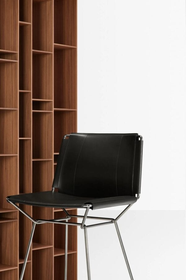 Mit Kufengestell Hocker aus gegerbtem Leder mit Fussstütze | MDF Italia | Neil - Image 7